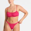Women Bond-Eye Bikini Bottoms | Vista Brief|Raspberry