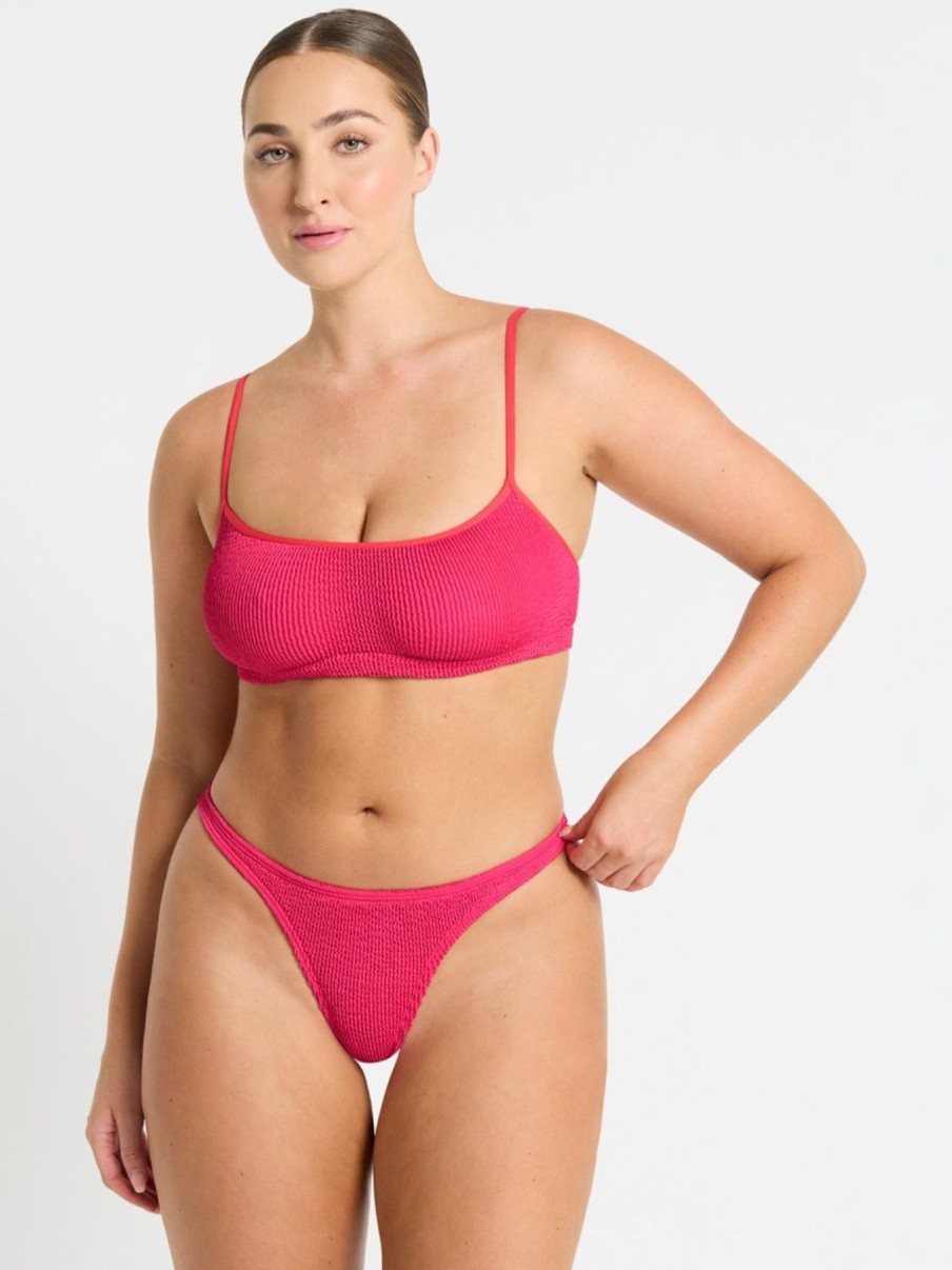 Women Bond-Eye Bikini Bottoms | Vista Brief|Raspberry