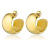 Women Cendré Jewellery | Chateau Hoop Earrings|Gold