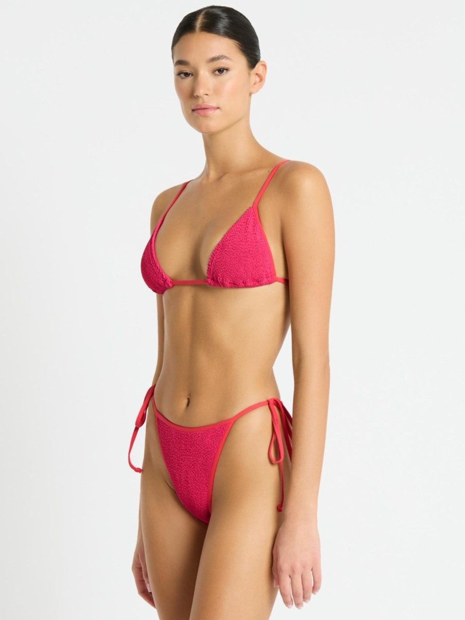 Women Bond-Eye Bikini Tops | Luana Tri|Raspberry