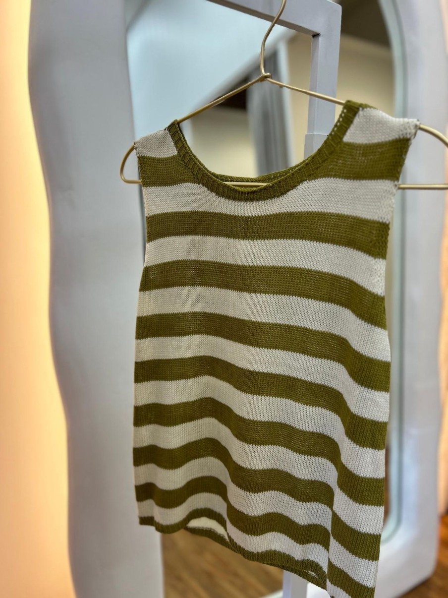 Women Little Lies Tops | Wide Stripe Spring Tank