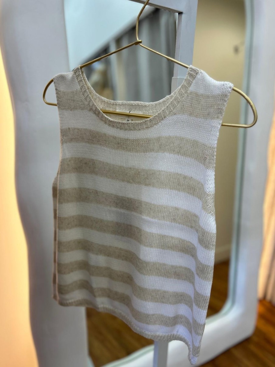 Women Little Lies Tops | Wide Stripe Spring Tank