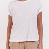 Women Little Lies Tops | Roll Sleeve Tee