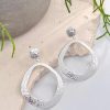 Women We The Cartel Jewellery | Amber Earrings-Silver