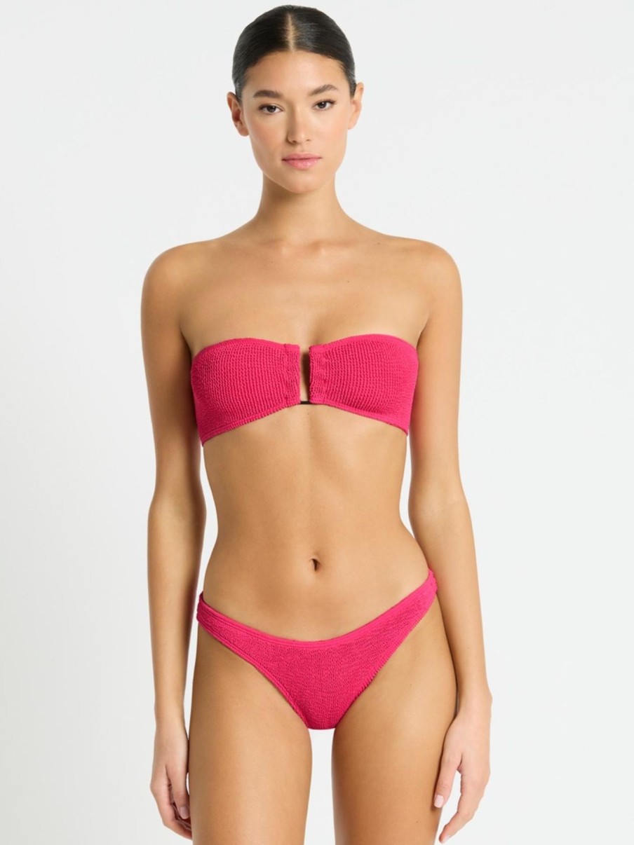Women Bond-Eye Bikini Tops | Sign Brief|Raspberry