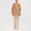 Women Bubish Jackets | Faux Franki Chevron Poncho-Beige