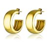 Women Cendré Jewellery | 1960 Hoop Earrings|Gold